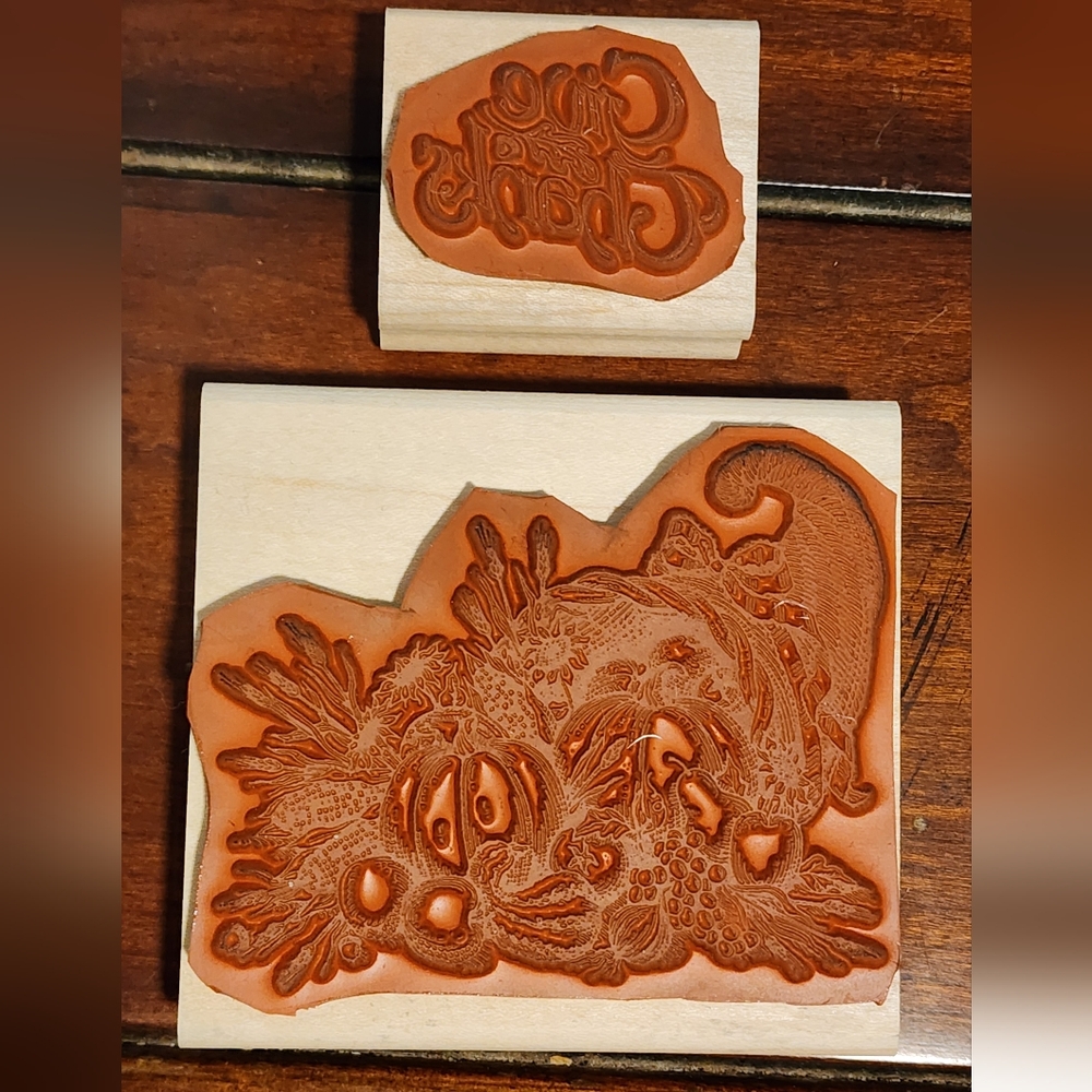 8 Thanksgiving Rubber Stamps - Picture 7 of 11